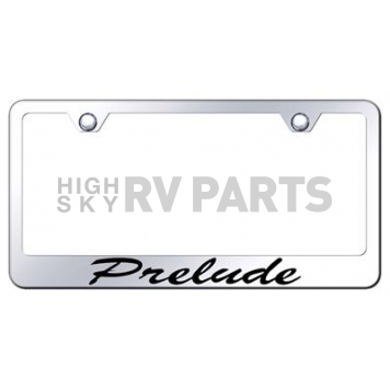 Automotive Gold License Plate Frame - Silver Stainless Steel - LFSPREEC