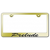 Automotive Gold License Plate Frame - Gold Stainless Steel - LFSPREEG
