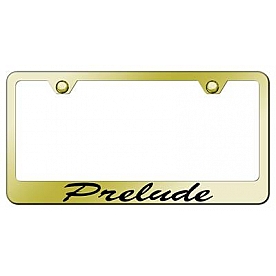Automotive Gold License Plate Frame - Gold Stainless Steel - LFSPREEG