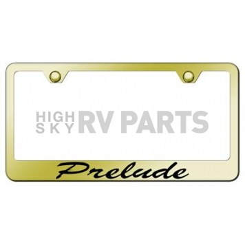 Automotive Gold License Plate Frame - Gold Stainless Steel - LFSPREEG