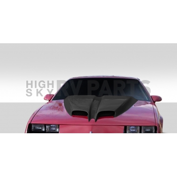 Extreme Dimensions Hood Scoop - Double Vented  Fiberglass Reinforced Plastic Black - 112440