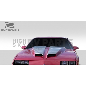 Extreme Dimensions Hood Scoop - Double Vented  Fiberglass Reinforced Plastic Black - 112440-1