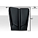 Extreme Dimensions Hood Scoop - Double Vented  Fiberglass Reinforced Plastic Black - 112440