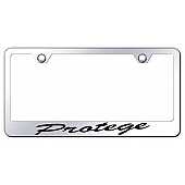 Automotive Gold License Plate Frame - Silver Stainless Steel - LFSPROEC