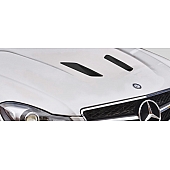 Extreme Dimensions Hood Scoop - Fiberglass Reinforced Plastic Black - 112445