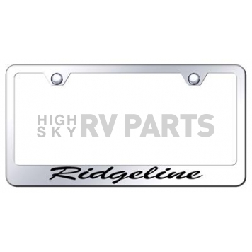 Automotive Gold License Plate Frame - Silver Stainless Steel - LFSRIDEC