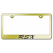 Automotive Gold License Plate Frame - Gold Stainless Steel - LFSRSXEG