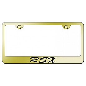 Automotive Gold License Plate Frame - Gold Stainless Steel - LFSRSXEG