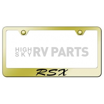 Automotive Gold License Plate Frame - Gold Stainless Steel - LFSRSXEG