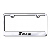Automotive Gold License Plate Frame - Silver Stainless Steel - LFSSMAEC