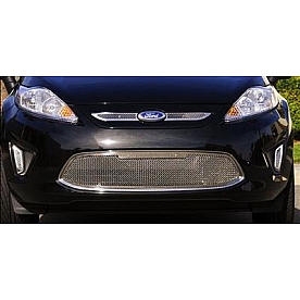 T-Rex Truck Products Grille Insert - Mesh Rectangular Polished Stainless Steel - 54588