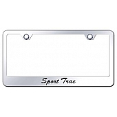 Automotive Gold License Plate Frame - Silver Stainless Steel - LFSSPTEC