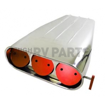 RPC Racing Power Company Hood Scoop - Polished Aluminum Silver Body - R5239