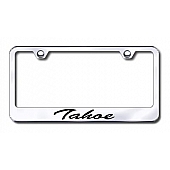 Automotive Gold License Plate Frame - Silver Stainless Steel - LFSTAHEC