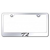 Automotive Gold License Plate Frame - Silver Stainless Steel - LFSTLEC