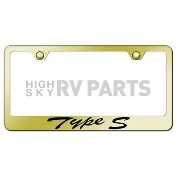 Automotive Gold License Plate Frame - Gold Stainless Steel - LFSTYPEG