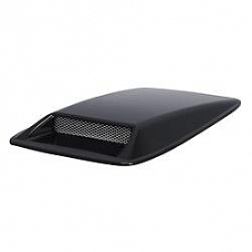 Pilot Automotive Hood Scoop - Single Vented Matte ABS Plastic Black - CZ277B