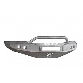 Road Armor Bumper Stealth Pre-Runner 1-Piece Design Steel Natural - 406R4ZNW