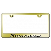 Automotive Gold License Plate Frame - Gold Stainless Steel - LFSXCUEG