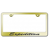 Automotive Gold License Plate Frame - Gold Stainless Steel - LFSXPDEG