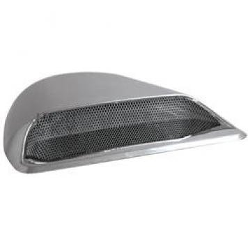 Pilot Automotive Hood Scoop - Single Vented Chrome Plated ABS Plastic Silver - TT014C