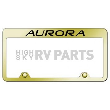 Automotive Gold License Plate Frame - Gold Stainless Steel - RFAUREG