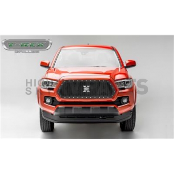 T-Rex Truck Products Grille Insert - Honeycomb Trapezoid Black Powder Coated Steel - 7719411