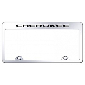 Automotive Gold License Plate Frame - Silver Stainless Steel - RFCHEEC
