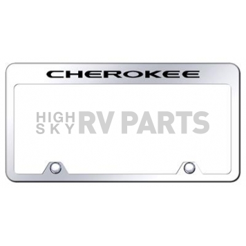 Automotive Gold License Plate Frame - Silver Stainless Steel - RFCHEEC