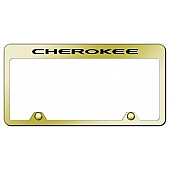Automotive Gold License Plate Frame - Gold Stainless Steel - RFCHEEG