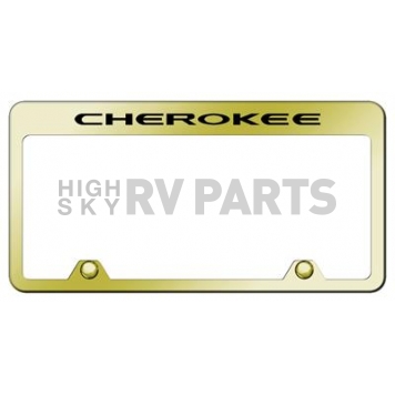 Automotive Gold License Plate Frame - Gold Stainless Steel - RFCHEEG
