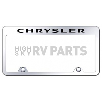 Automotive Gold License Plate Frame - Silver Stainless Steel - RFCHREC