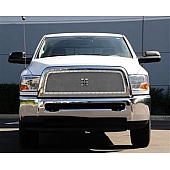 T-Rex Truck Products Grille Insert - Mesh Rectangular Polished Stainless Steel - 6714510