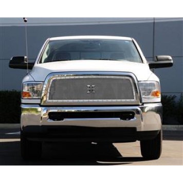 T-Rex Truck Products Grille Insert - Mesh Rectangular Polished Stainless Steel - 6714510
