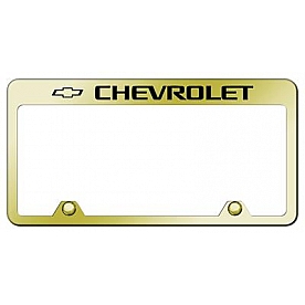 Automotive Gold License Plate Frame - Gold Stainless Steel - RFCHVEG