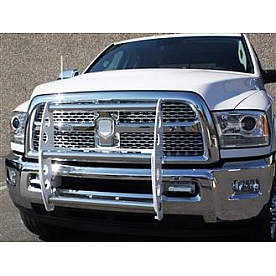 All Sales Grille Guard - White Gloss Powder Coated Aluminum - 19285WS
