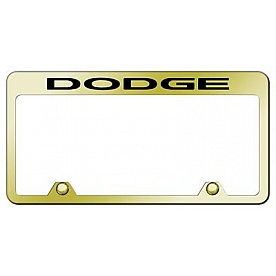 Automotive Gold License Plate Frame - Gold Stainless Steel - RFDODEG