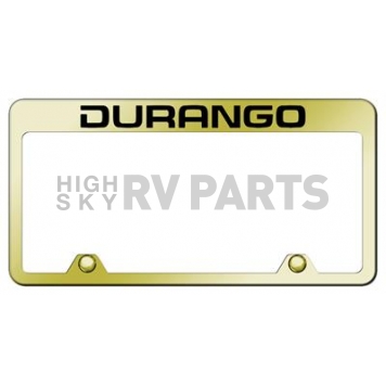 Automotive Gold License Plate Frame - Gold Stainless Steel - RFDUREG