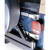 Smittybilt Tailgate Hinge - Polished Stainless Steel Silver Set Of 2 - 7419