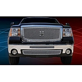 T-Rex Truck Products Grille Insert - Mesh Rectangular Polished Stainless Steel - 6712060