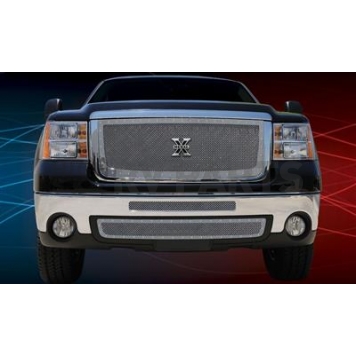 T-Rex Truck Products Grille Insert - Mesh Rectangular Polished Stainless Steel - 6712060