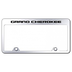 Automotive Gold License Plate Frame - Silver Stainless Steel - RFGRAEC