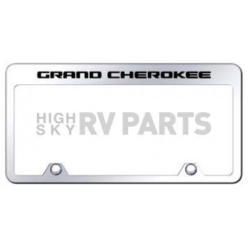 Automotive Gold License Plate Frame - Silver Stainless Steel - RFGRAEC