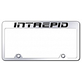 Automotive Gold License Plate Frame - Silver Stainless Steel - RFINREC