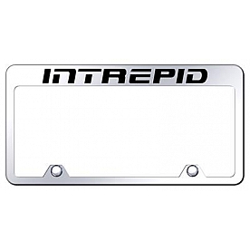 Automotive Gold License Plate Frame - Silver Stainless Steel - RFINREC