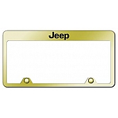 Automotive Gold License Plate Frame - Gold Stainless Steel - RFJEEEG
