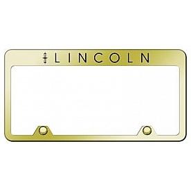 Automotive Gold License Plate Frame - Gold Stainless Steel - RFLINEG