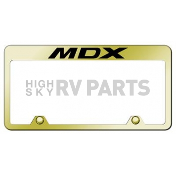 Automotive Gold License Plate Frame - Gold Stainless Steel - RFMDXEG