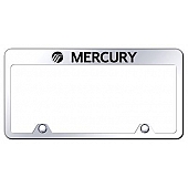 Automotive Gold License Plate Frame - Silver Stainless Steel - RFMRYEC