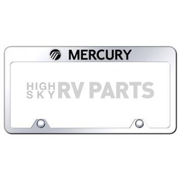 Automotive Gold License Plate Frame - Silver Stainless Steel - RFMRYEC